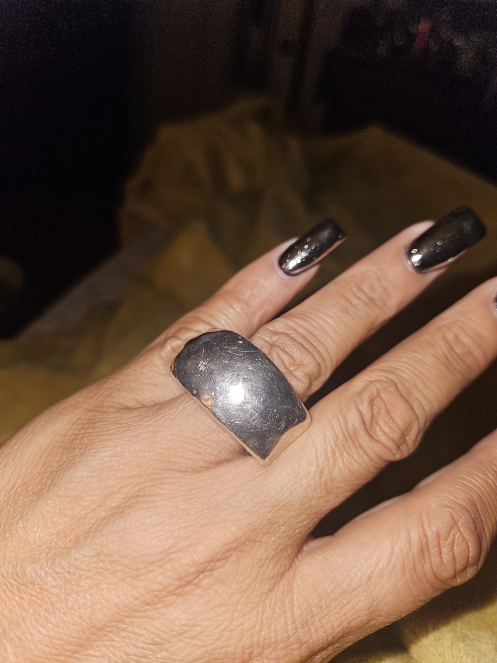 Classic Wide Silver Dome Ring - Silver